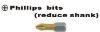 Reduced shank phillips bits