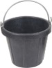 Reinforced rubber construction buckets,black rubber pail