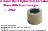 Resin Bond Cylindrical Abrasive Stone with Inner Hexagon -- CTAM