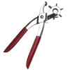 Revolving leather punch pliers