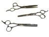 Righting-handle beauty hair scissor stainless steel material