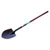 Round shovel with brown color long wooden handle shovel S518-12ZL