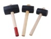 Rubber Hammer with Wooden Handle