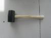 Rubber Mallet with wooden handle