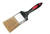 Rubber handle bristle brush