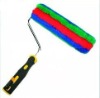 Rubber handle roller brush