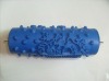 Rubber paint roller for decorativing
