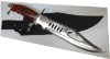 S/S 12" Camping Knife w/ color wood handle