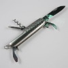S/S Multifunctional folding Knife With 5 Functions