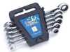 SAE and Metric Combination Ratchet Wrench Set (Plastic rack)