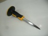 SC-3715 cold plated stone chisel with two-tone rubber handle