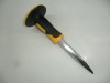 SC-3716 cold plated stone chisel with two-tone rubber handle