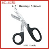 (SC-S07B) 7.5 inch Bandage Scissors with new Black ABS Handle