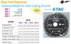 (STAC)Deep teeth segmented diamond saw blade for fast cutting granite