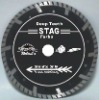 (STAG)Deep teeth turbo small diamond cutting blade for fast cutting granite