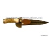 STAGHORN KNIFE, STAINLESS STEEL SHEET SCHMIEDEN 16CM AND SHEAT IN SOLE