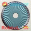 (STAP)Waved turbo small diamond blade for fast cutting granite