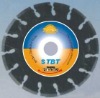 (STBT)4.5'' Oval_hole laser welded segmented small diamond saw blade for long life granite cutting
