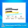 STEEL WIRE BRUSH WITH PLASTIC HANDLE