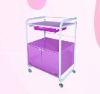Salon tool cart with plastic drawer