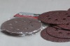 Sanding disc with holes