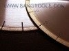 Sang 400mm normal diamond blade continual segment in 10mm height for marble, tile