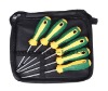 Screwdriver of zipper bag screwdriver set phillips slotted 207-6A