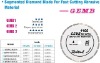 Segmented diamond blade fot fast cutting abrasive material