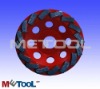 Segmented diamond cup grinding wheel