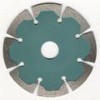 Segmented small diamond saw blade with two small deep tooth for fast cutting hard and dense material/deep teeth diamond blade