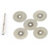 Set of 5 20mm Mini Diamond Cutting Discs for DIY, Silver Smithery and Crafts-001510-012