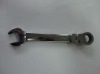 Short combination gear wrench flex head 180