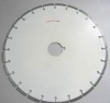Silver brazed saw blade for green concrete