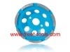 Single Row Diamond Cup Wheels/Discs for grinding and polishing marble, granite, concrete, porcelain tiles, etc.