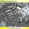 Single saw blade segment for cutting granite