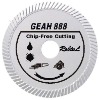 Slant turbo diamond blade for chip-free cutting hard and dense material --GEAH