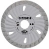 Small waved turbo diamond Saw blade fot fast cutting hard and dense material