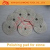 Smooth grinding angle grinder polishing pads with velcro back