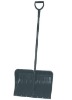 Snow shovel with plastic blade
