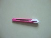 Soft rubber and ABS plastic snap-off utility knife