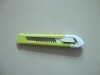 Soft rubber and ABS plastic snap-off utility knife