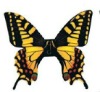 Solar fluttering butterfly solar garden ornament stake
