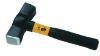 Spain type stoning hammer with half plastic coating handle