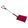 Spanish style red color powder coated short wooden handle shovel S519-1Y
