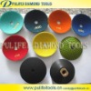 Spiral shape concave polishing pads / Velcro backed polishing pads