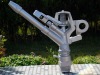 Spray gun for dedusting