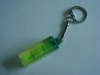 Square bubble level vial with key chain key ring,for promotional item gift