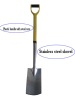Stainless Steel Shovel With Steel Core Plastic Handle