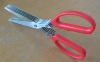 Stainless steel Chopped green onion scissors with 5 blades