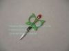 Stainless steel cosmetic scissor with pattern coating
